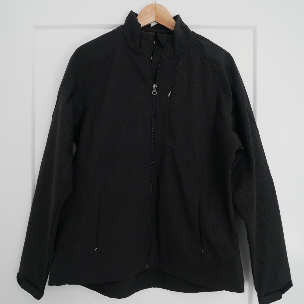 Kirkland Womens Signature Black-Floral Jacket~